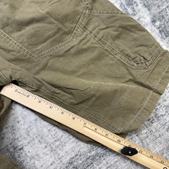 Kuhl Rambler Shorts Mens 30 Brown Vintage Patina Dye Canvas Cargo Hiking Travel - Picture 11 of 13